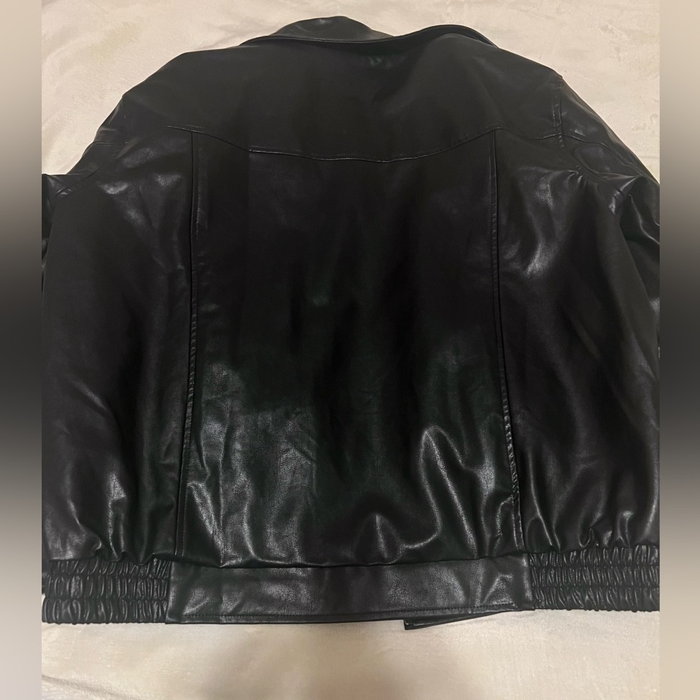 Motelrocks PU Cavita Black Leather Jacket XL - Picture 5 of 6